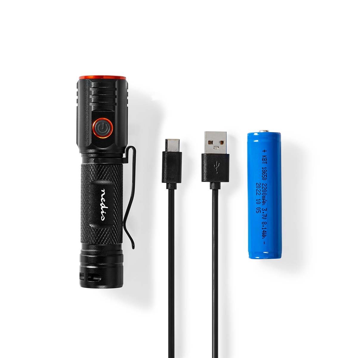 Nedis LTRR20WBK LED-Taschenlampe