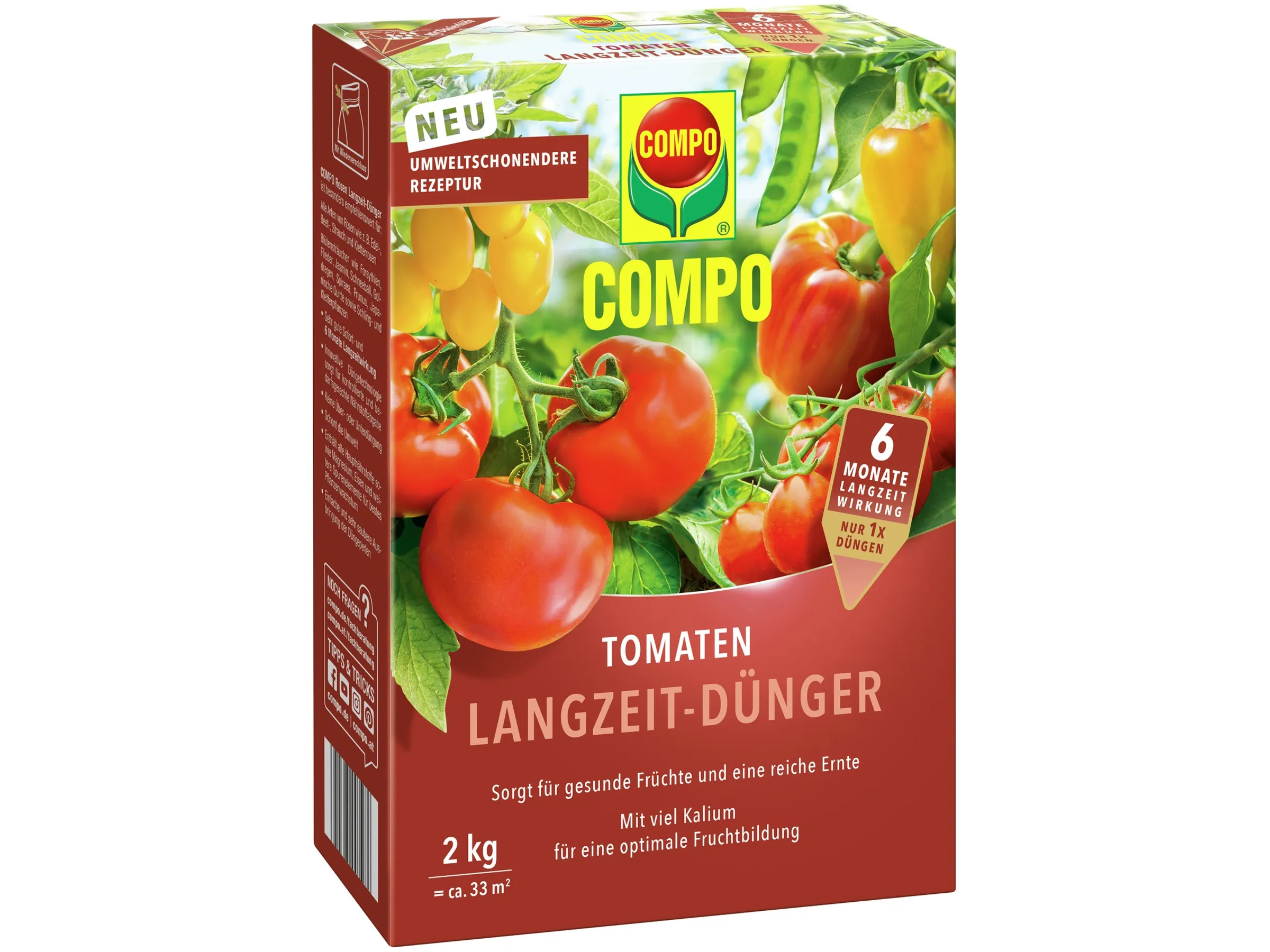 Compo 2605102004 Tomaten Langzeit-Dünger 2kg
