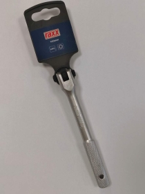 Schraubendreher, Ratsche, verstellbar, Metallgriff, blaue Beschriftung