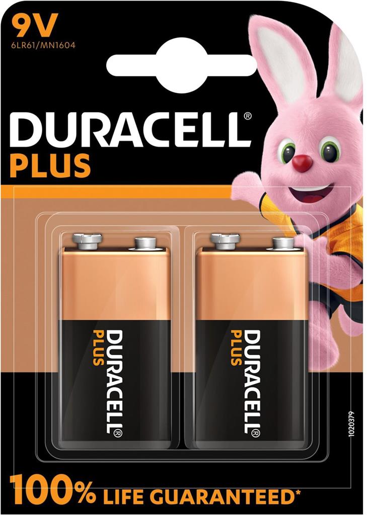 Duracell Plus 9V (MN1604/6LR61) K2