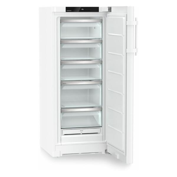 Minikühlschrank, schmaler Kühlschrank, Aufrechtkühlschrank, frostfrei, Glasregale