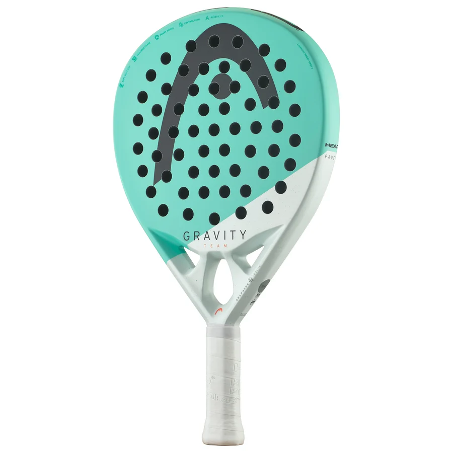Schläger, Paddelball, Teal, durchbrochen, Lochung
