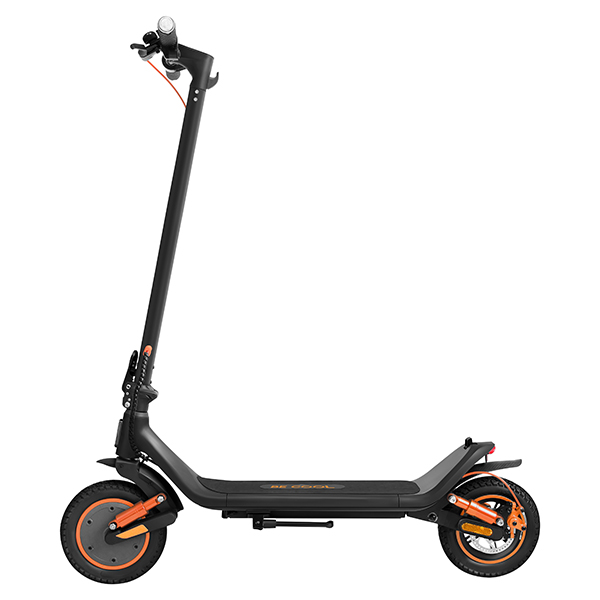 E-Scooter, faltbares Elektroroller, Tretroller, zwei Räder, orange Akzente