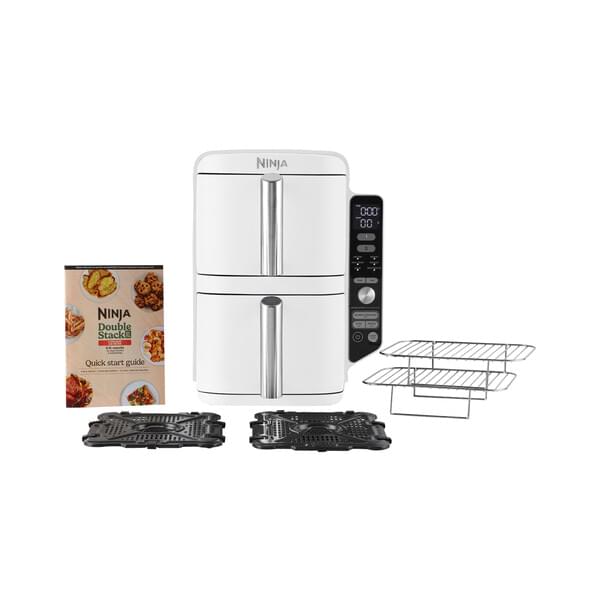 Ninja SL400EUWH 2 Ebenen-Heißluft-Fritteuse 2 x 4,75 L