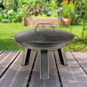 Holzkohlegrill, Grill mit Beinen, Außenbereich-Grill, Runder Grill, tragbarer Grill