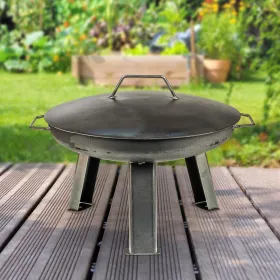 Holzkohlegrill, Grill mit Beinen, Außenbereich-Grill, Runder Grill, tragbarer Grill