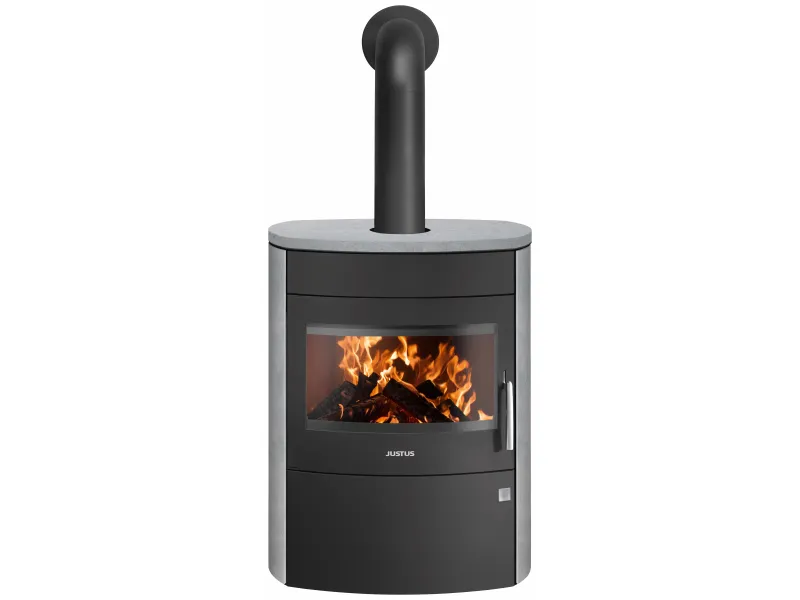 Justus Agero 2.0 Speckstein Kaminofen, stahl, sw