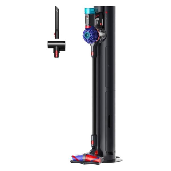 Stielstaubsauger, kabellos, motorisierte Bürste, Schmutzbehälter, Rollerbürste