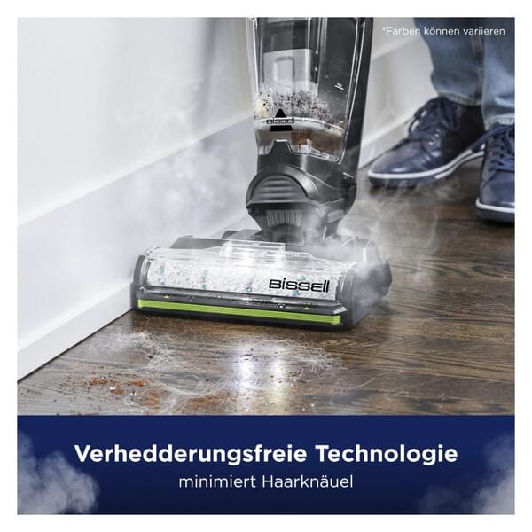 Bodenreiniger, Hartbodenreiniger, kabelloser Staubsauger, transparenter Wassertank, Tierhaarentferner