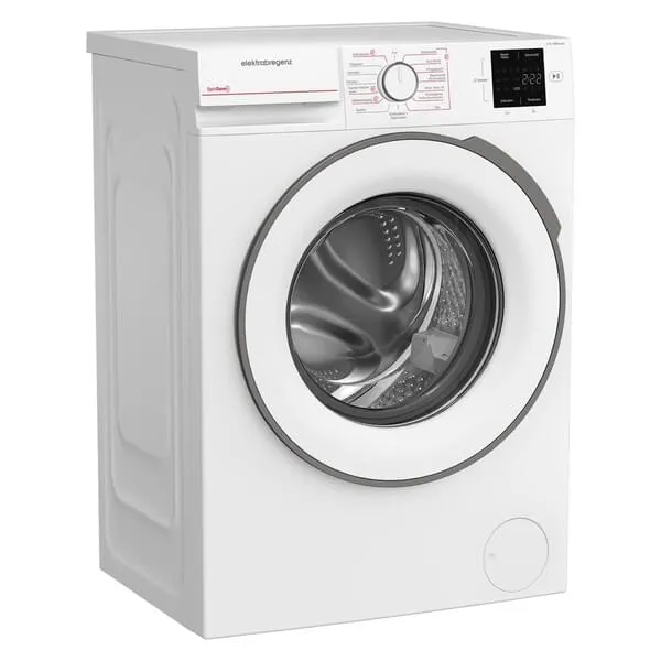 Waschmaschine, Frontlader, Weiß, Digitalanzeige, Glasdurchsichtige Tür