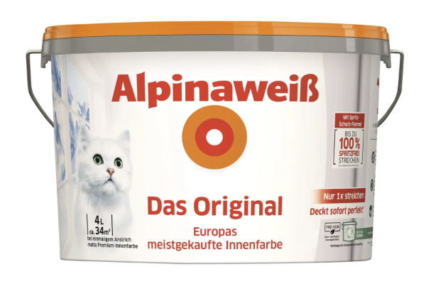 Farbe, Wandfarbe, Innenraum, Eimer, 4L