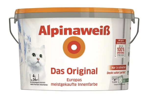 Farbe, Wandfarbe, Innenraum, Eimer, 4L