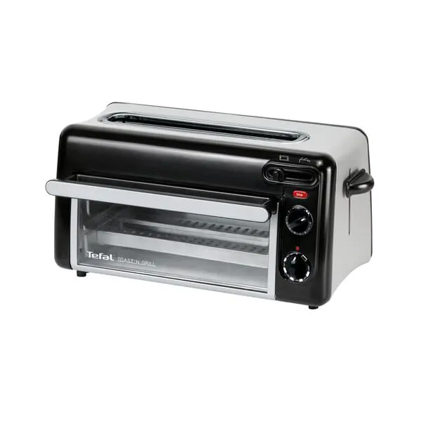 Toaster, Pop-up-Toaster, Toastofen, schwarz, Glasdach