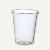 PapStar 19744 20 Trinkbecher m. Schaumrand transparent
