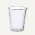 PapStar 19744 20 Trinkbecher m. Schaumrand transparent