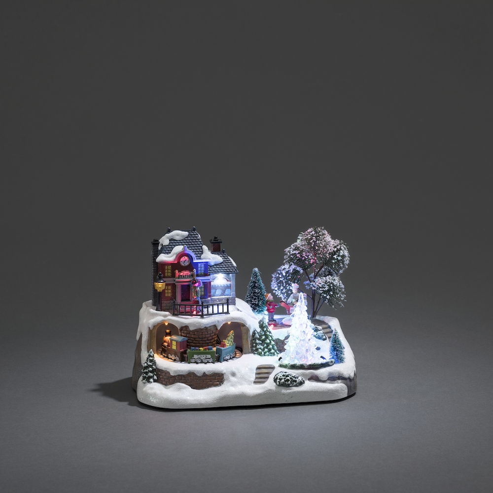 3446-000 LED Szenerie Bahnhof