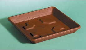 plastektray, tortera de plastico, bandeja marrón, bandeja apilable, rejilla de drenaje