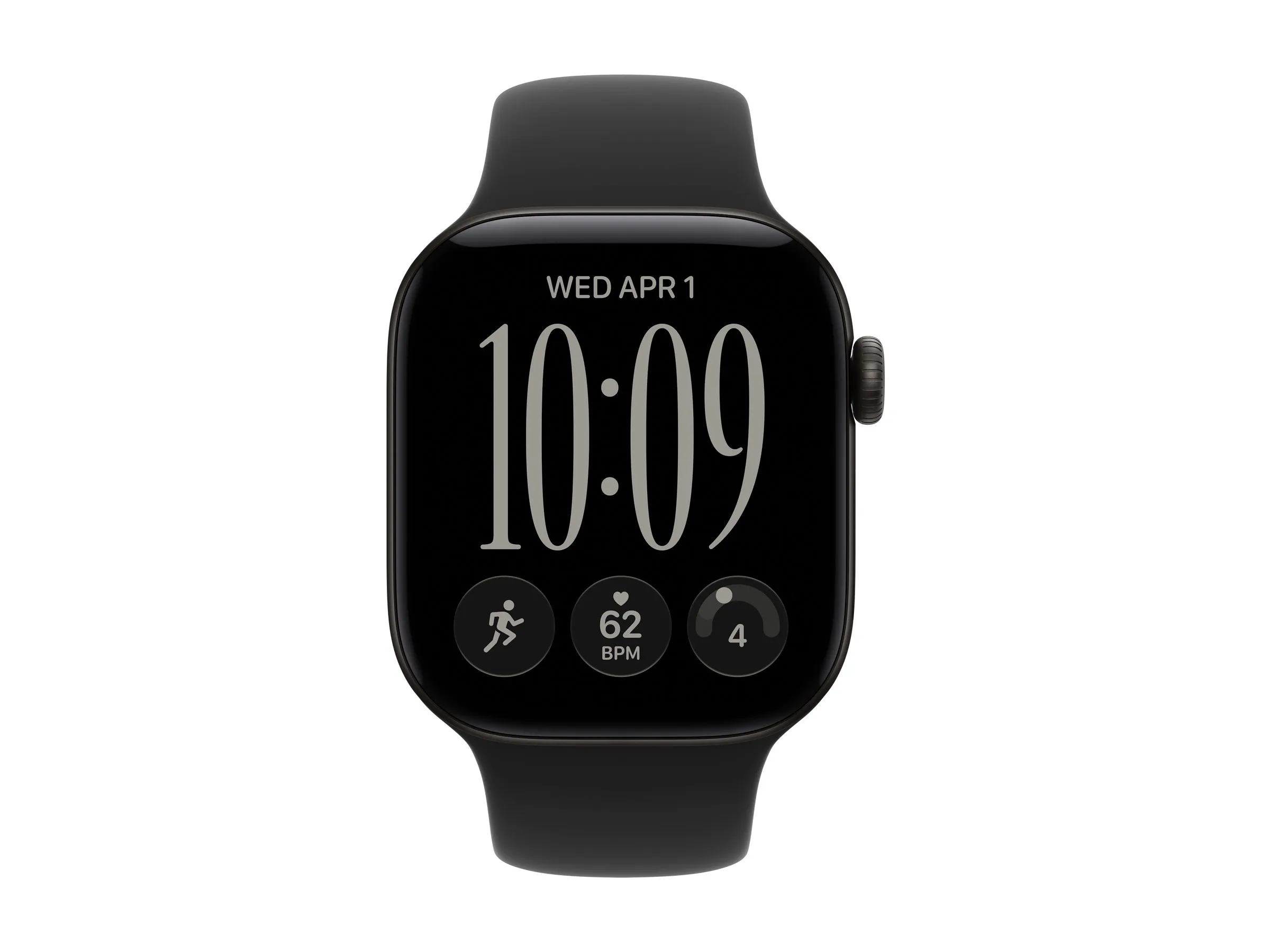 Smartwatch, Uhr, digital, Schwarz, Armband