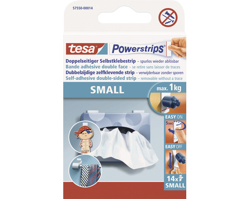 Tesa-57550 Tesa Haken small weiss