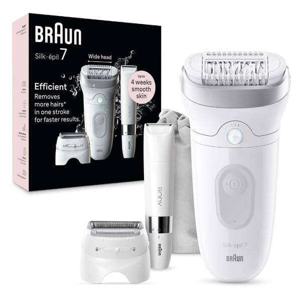 Braun 7-441 Silk epil 7 Epilierer, weiss-grau