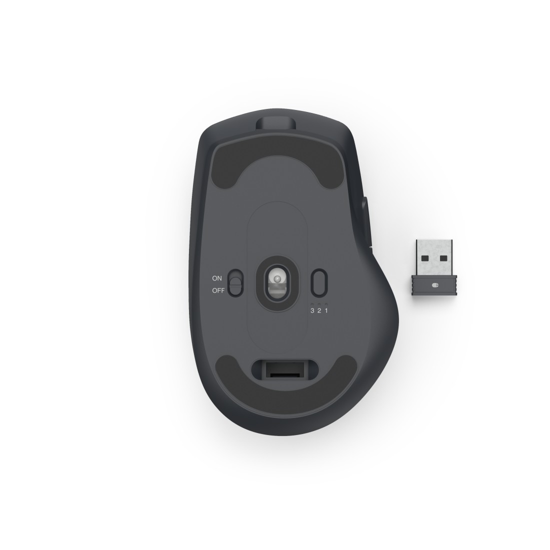 maus, drahtlos, optisch, usb, schwarz
