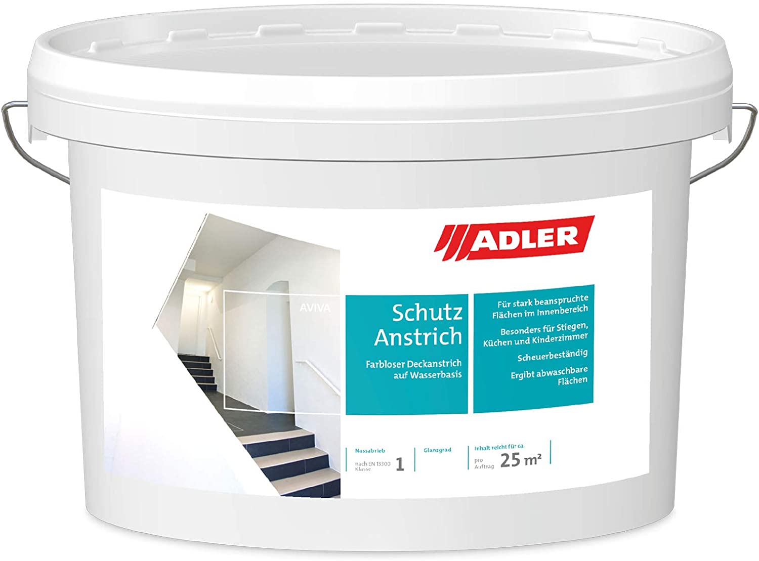 Wandfarben innen Aviva Schutzanstrich Farblos, Matt 1l 407305025311