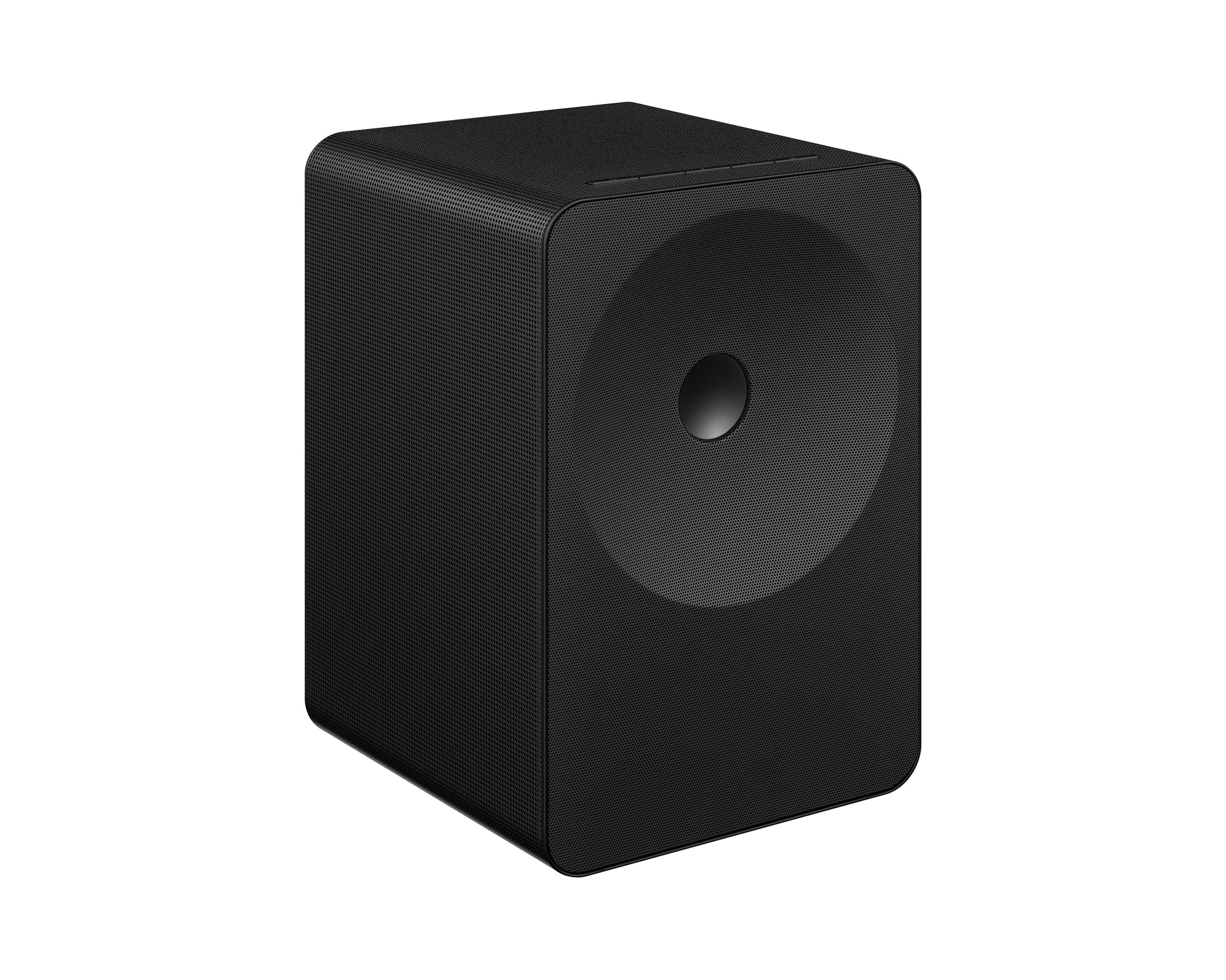 subwoofer, Lautsprecher, schwarz, Perforiertes Gitter, würfelförmig