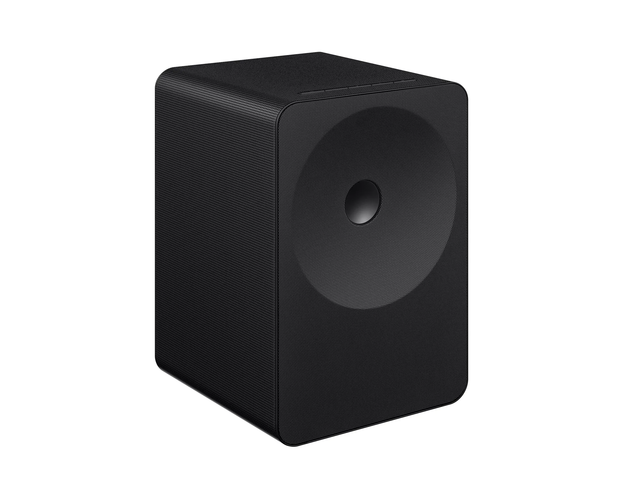 subwoofer, Lautsprecher, schwarz, Perforiertes Gitter, würfelförmig