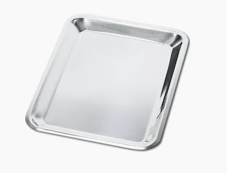 metalltablett, aluminiumtablett, quadratisches tablett, blechpfanne, küchenzubehör