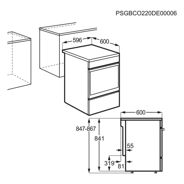 Küche, Schrank, Schublade, Einheit, kompakt