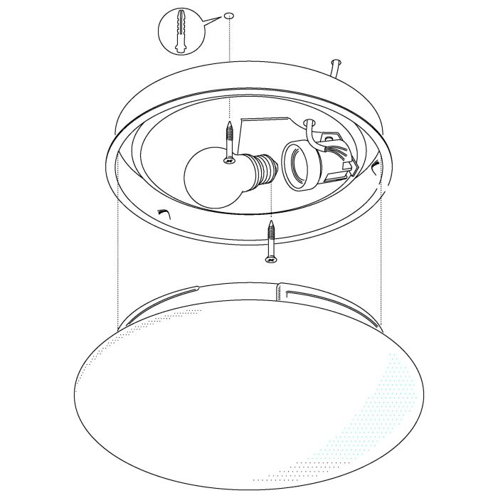 E-81636 ELLA Eglo Deckenleuchte, weiss