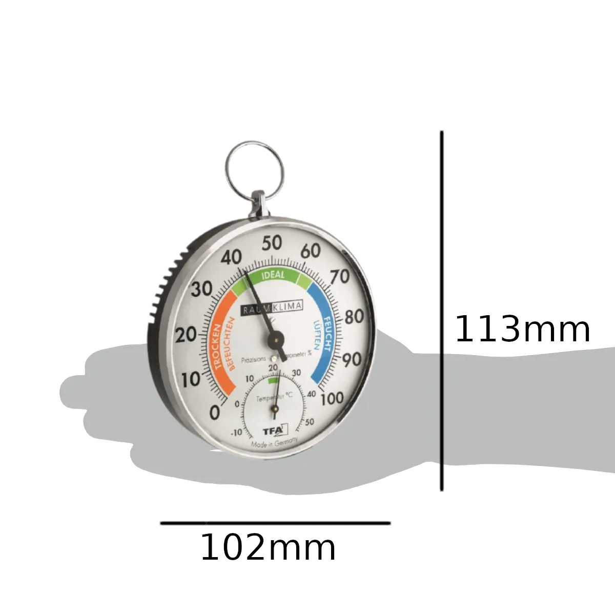 TFA-45.010261 Thermo-Hygrometer silber/weiß
