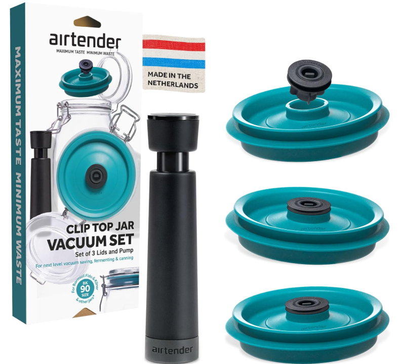 Vakuum, Karaffe?, Pumpe, Deckel, Flasche