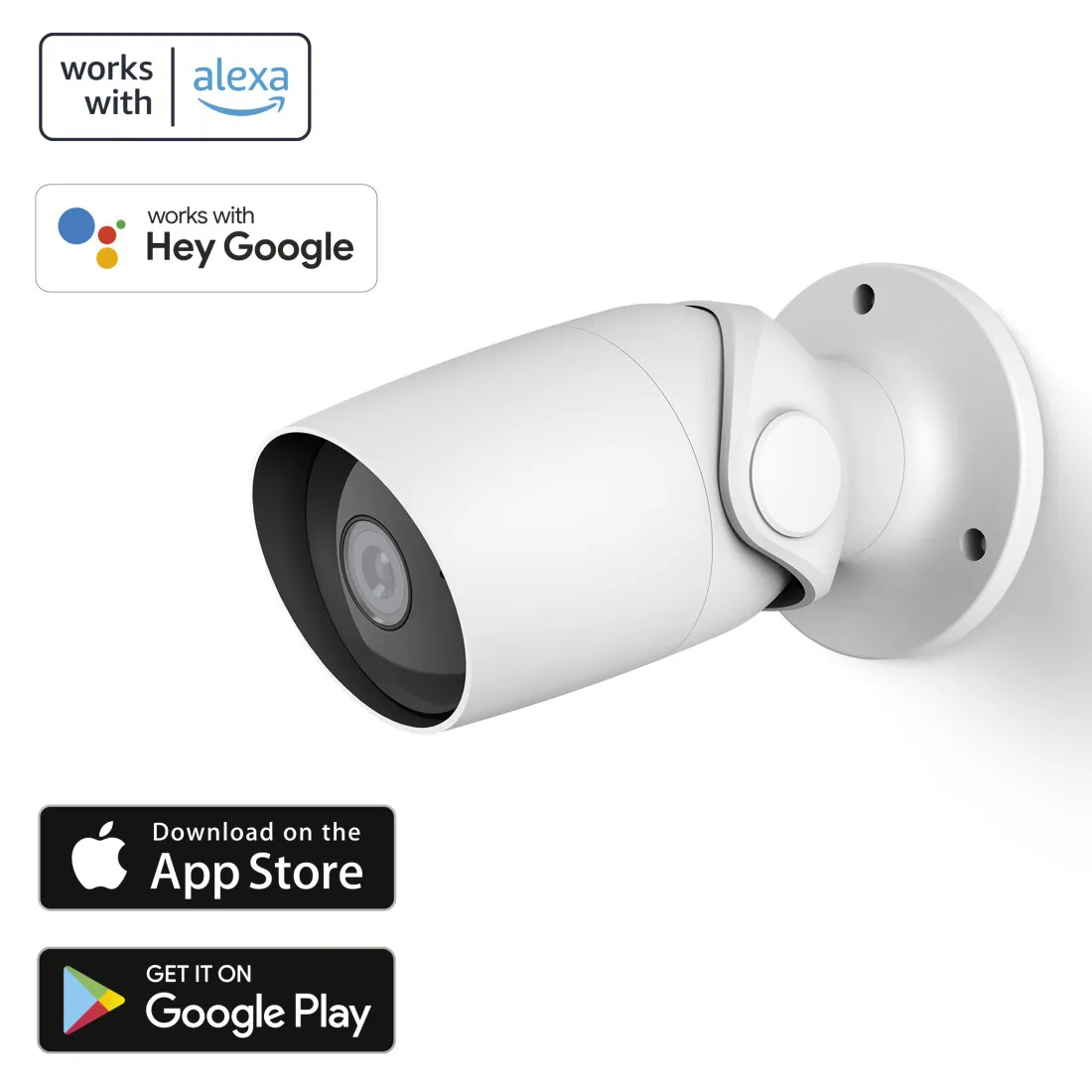 Hama 176576 WiFi Outdoor Kamera weiss