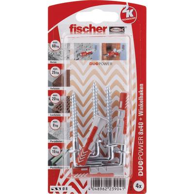 Fischer 535219 Dübel/Haken 8x40 WH K