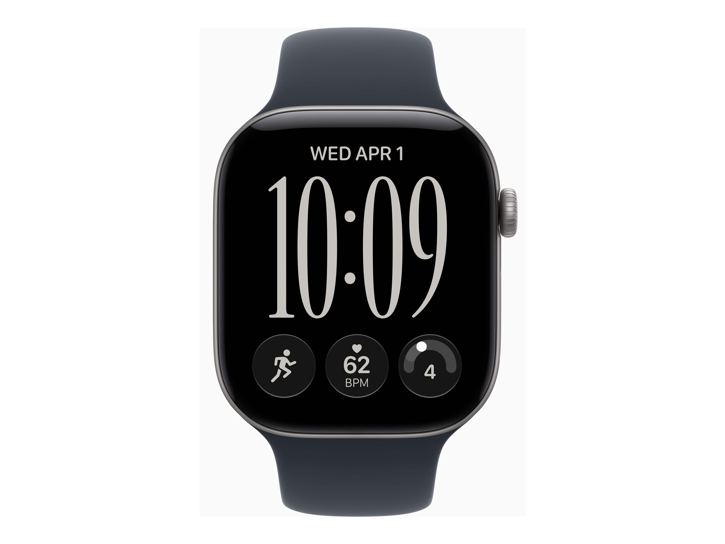 smartwatch, apple-uhr, digitalanzeige, schwarzes-zifferblatt, silikonband