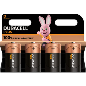 Duracell Plus D (MN1300/LR20) K4 Baby Blister 4