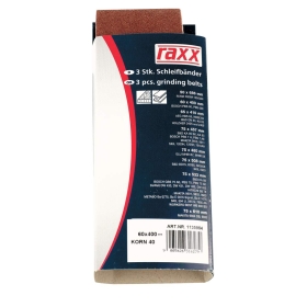 Raxx Schleifband 75x457mm K80, 3 Stk