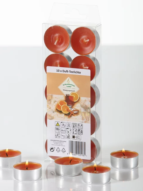 Schlaraffenland Teelichter "Orangenpunsch"  5181