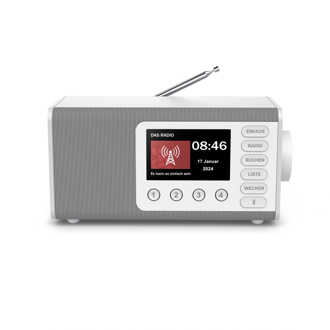 Radio, Digitalanzeige, Lautsprecher, Antennen, Bedienknöpfe