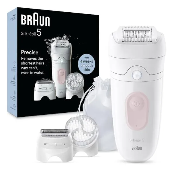 Braun 5-060 Silk-epil 5 Epilierer, flamingo-weiß