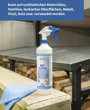 Sprühflasche, Reinigungsmittel, Bio Clean, Trigger-Spray, Plastikflasche