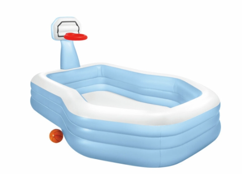aufblasbarer Pool, blauer Pool, Kinderpool, Ventil, aufblasbare Wanne