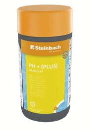 Wassertest-Reagenz, pH Plus, Chemikalienflasche, gelbe Bezeichnung, oranger Deckel