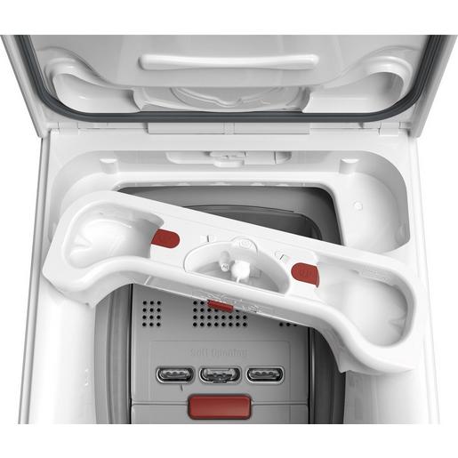 oberlader, Waschmaschine, Bedienfeld, Agitator, weiß