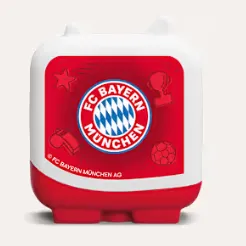 Fußball, Vereinswappen, Bayern München, rote Tasche, Sportartikel