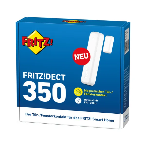 Fritz!Box, Magnetischer Tür-/Fensterkontakt, 350, Smart Home, Kontaktwarnung