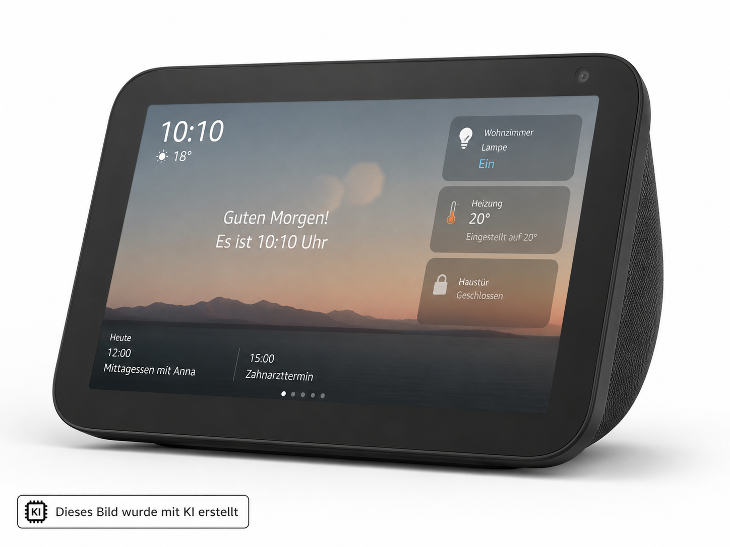 Smart Display, Smarter Lautsprecher, Tablet, Smart Home Assistent, Digitale Uhr