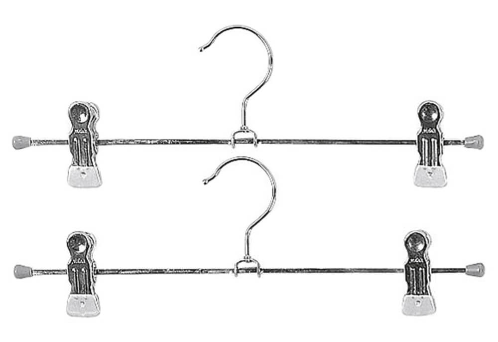 MAWA Klemm-Hosenbügel Clip Metall, 30cm, 2er