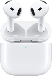airpods, ohrhörer, kabellos, ladehülle, weiß